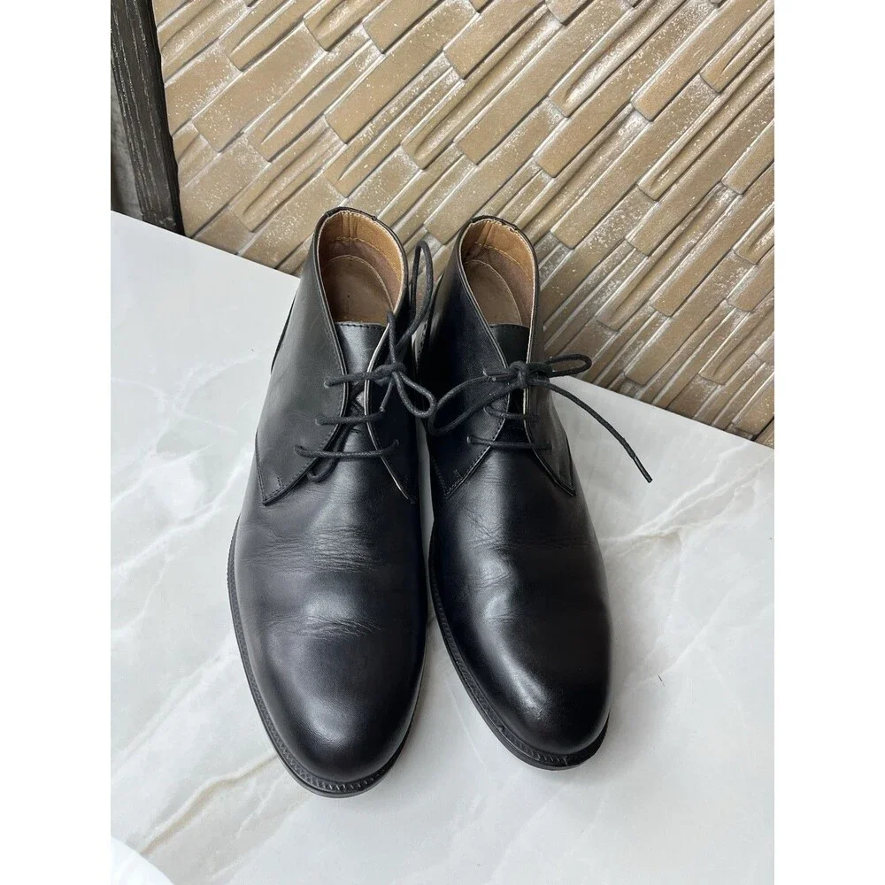 G.H Bass & Co. Flex Step Engineered Chuka Ankle Boots Men 10.5 M Leather Black